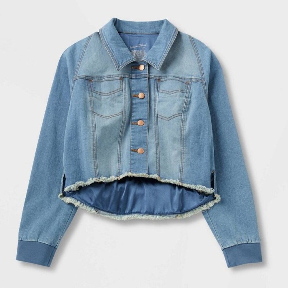 Universal Thread Women's Adaptive Lined Denim Jacket Medium Wash XXS